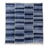 Izra | Indigo with natural back | 290 cm x 358 cm