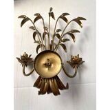 Contemporain or florentin fer forgé oreilles applique murale