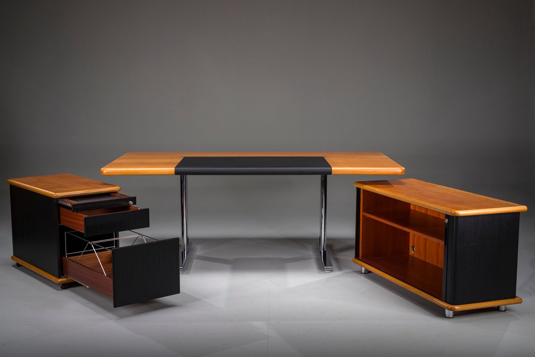 Executive office set from Walter Knoll / Wilhelm Knoll, Germany, 1970s, set of 3