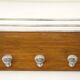 Wall Coat/hat Rack In Bauahus Style, 1950s