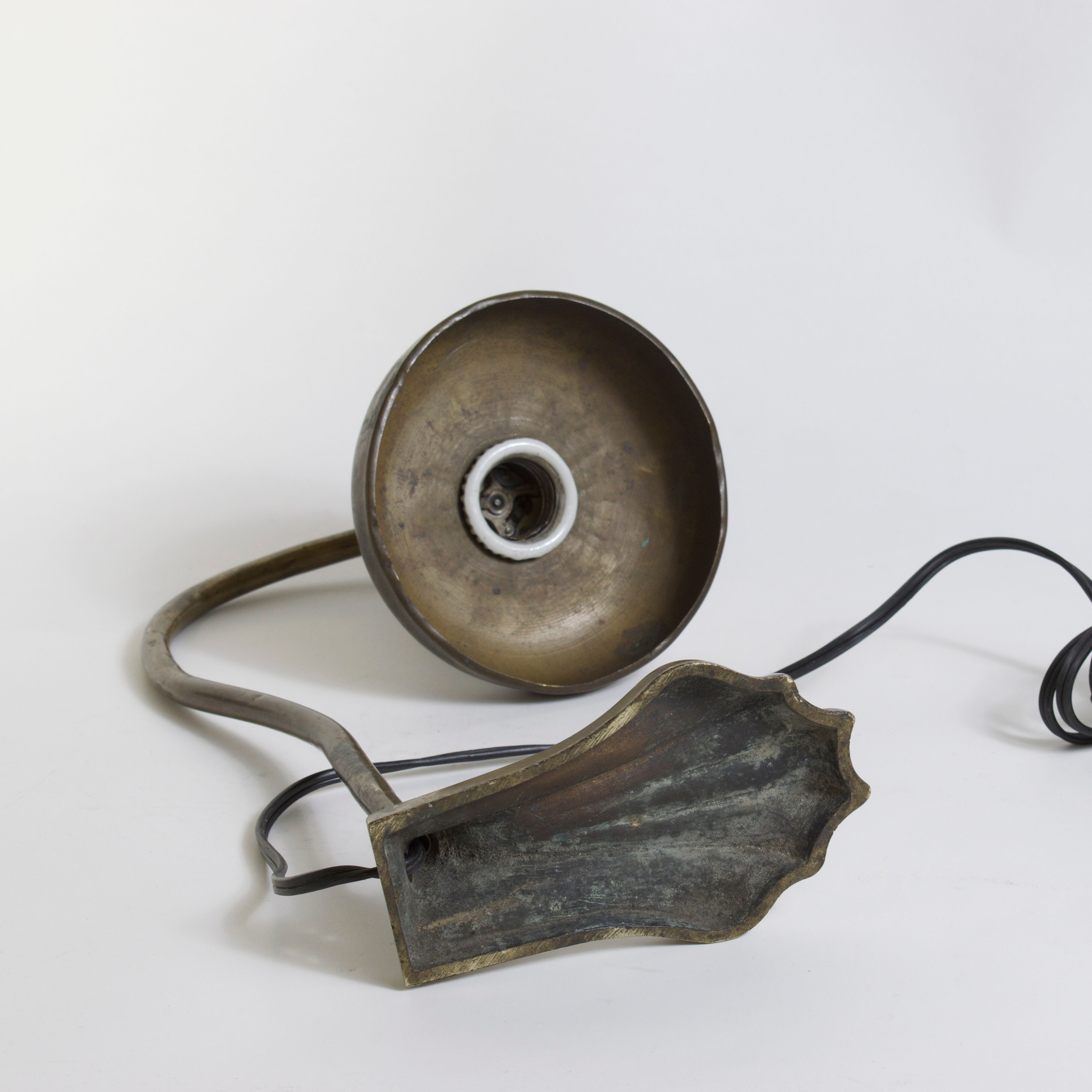 Art Nouveau bronze lamp