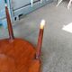 Coffee table hot water bottle old marble top Louis xvi style