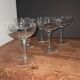 6 new crystal champagne glasses