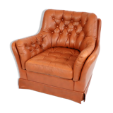 Leather club chair