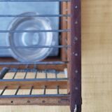 Birdcage with glass trough