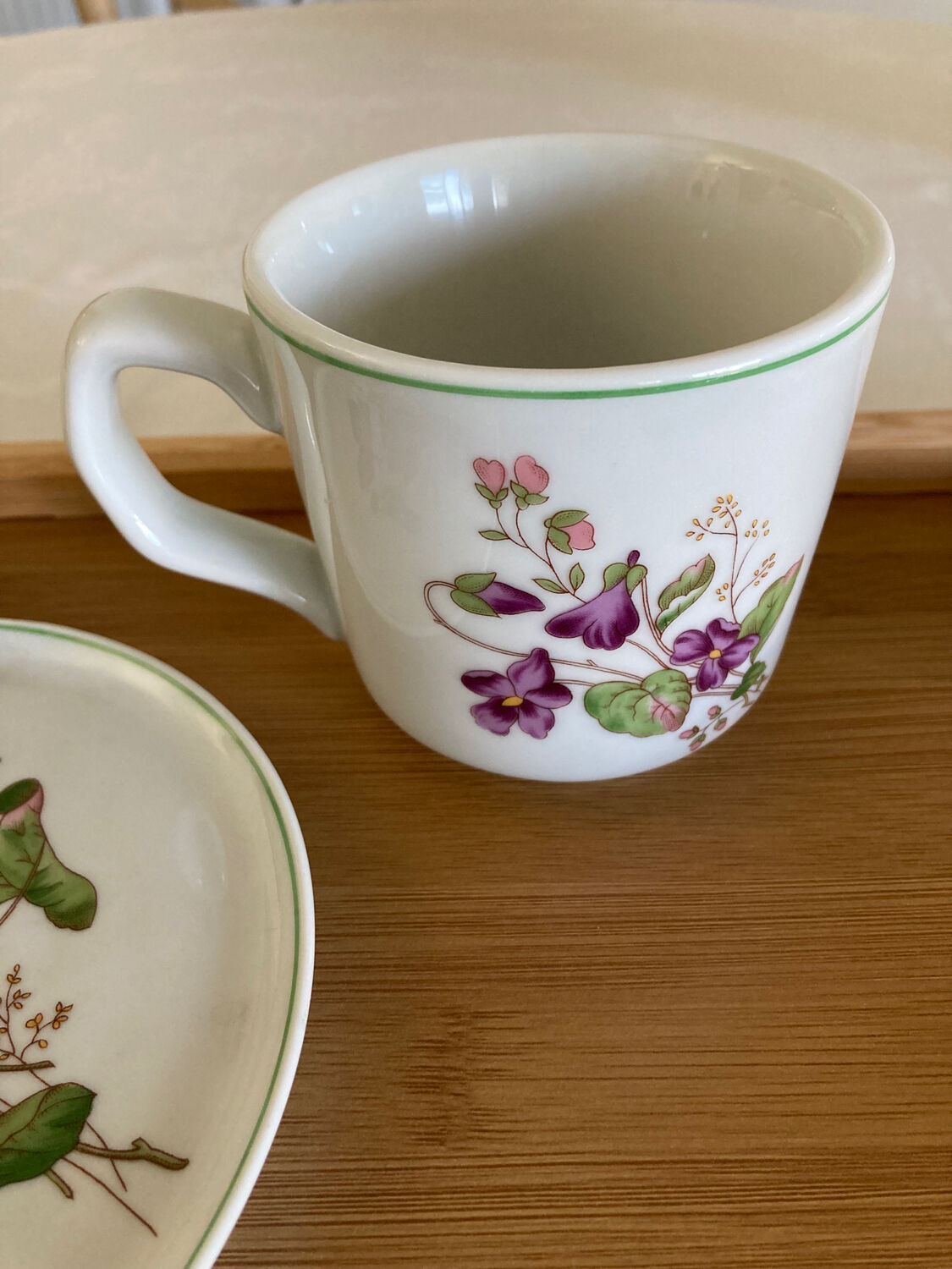 Violet Cup Herbal Tea / Tea Pillivuyt Complete
