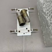 cubic Hollywood Regency Ice Glass Wall Light Made by Kalmar Lights, 1960s