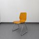 Vintage Casala chair – bent beech – chrome sled base