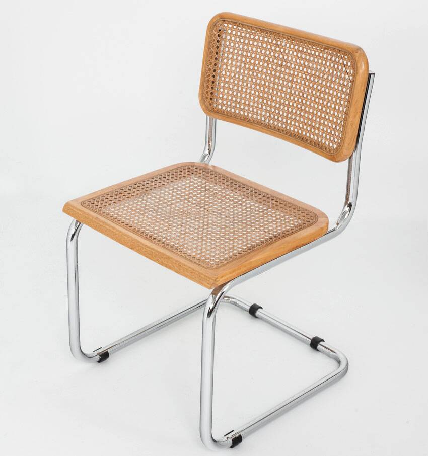 Set of 6 Cesca chairs. Made according to the design by Marcel Breuer. 80s.