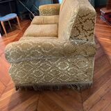 3-seater toad sofa in khaki velvet