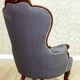 Neo-Rococo Walnut Chair with Violet Fabric, 1860