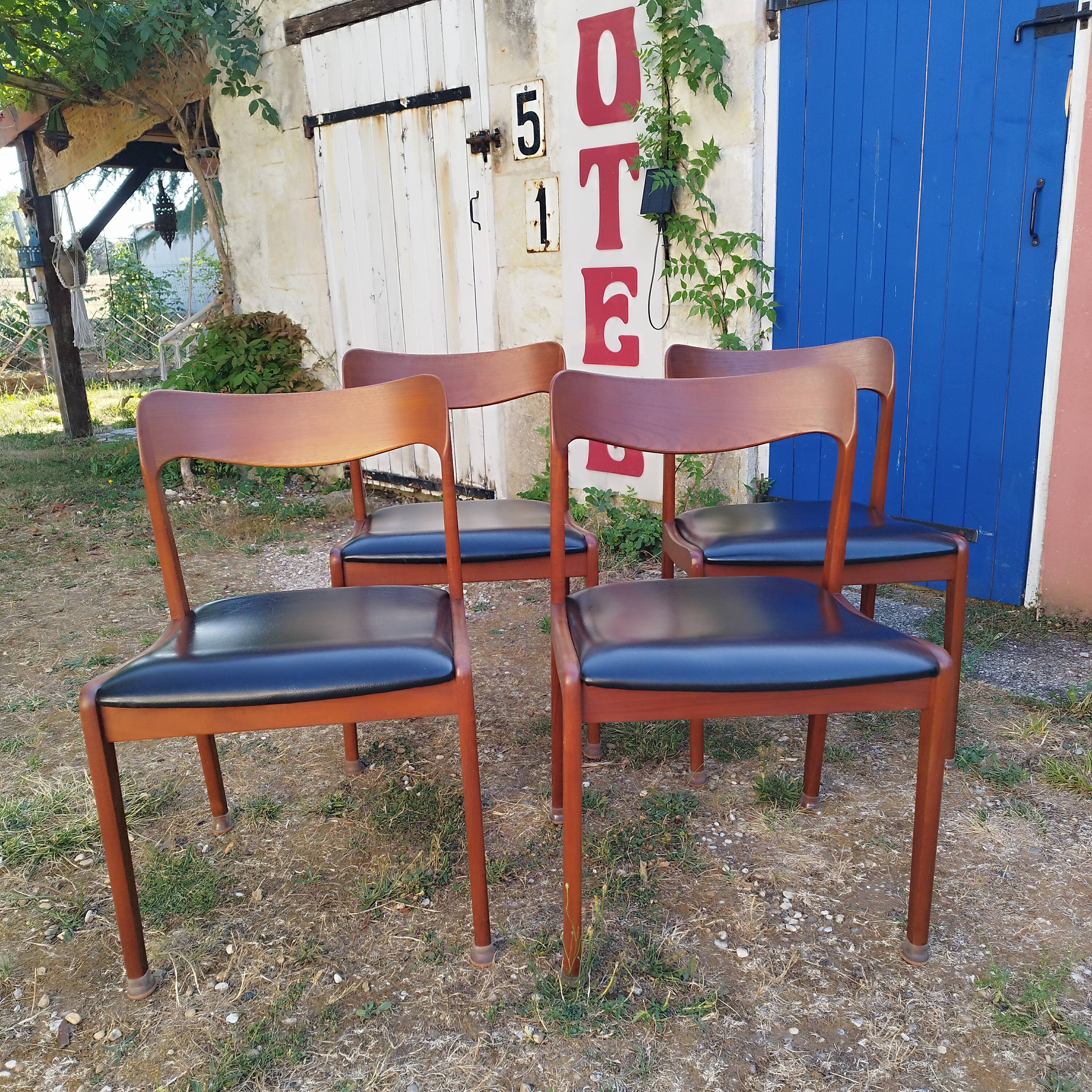 Scandinavian chairs in teak