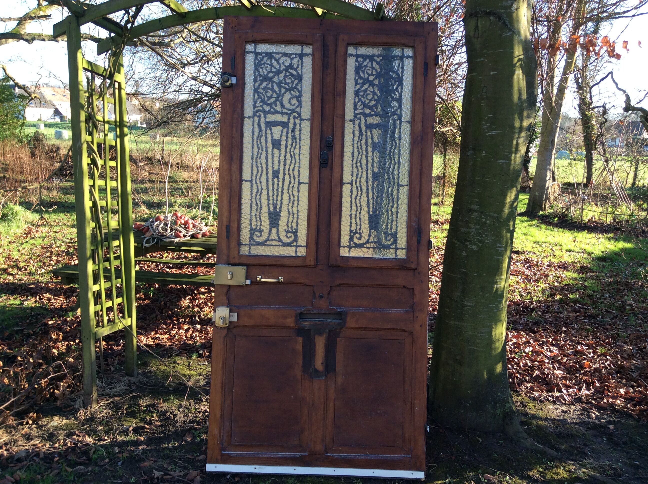Oak entrance door