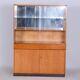 Art Deco Display Cabinet in Oak and Glass, Czech, 1940s