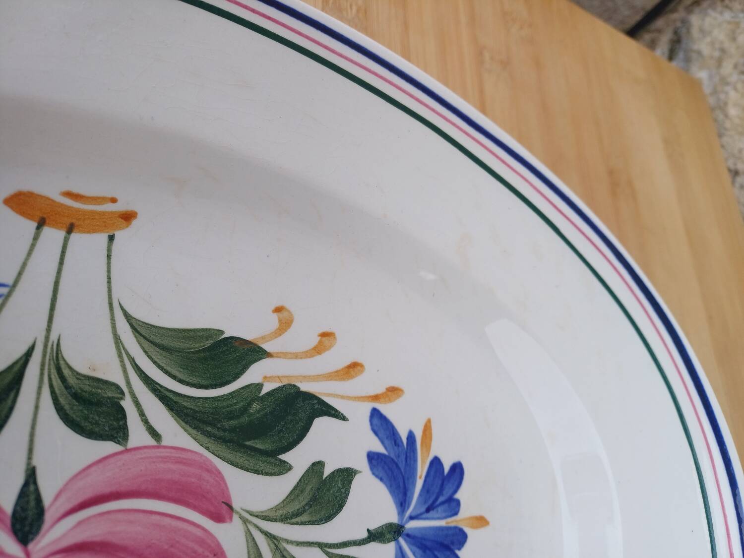 Assiette de service ovale saint amand