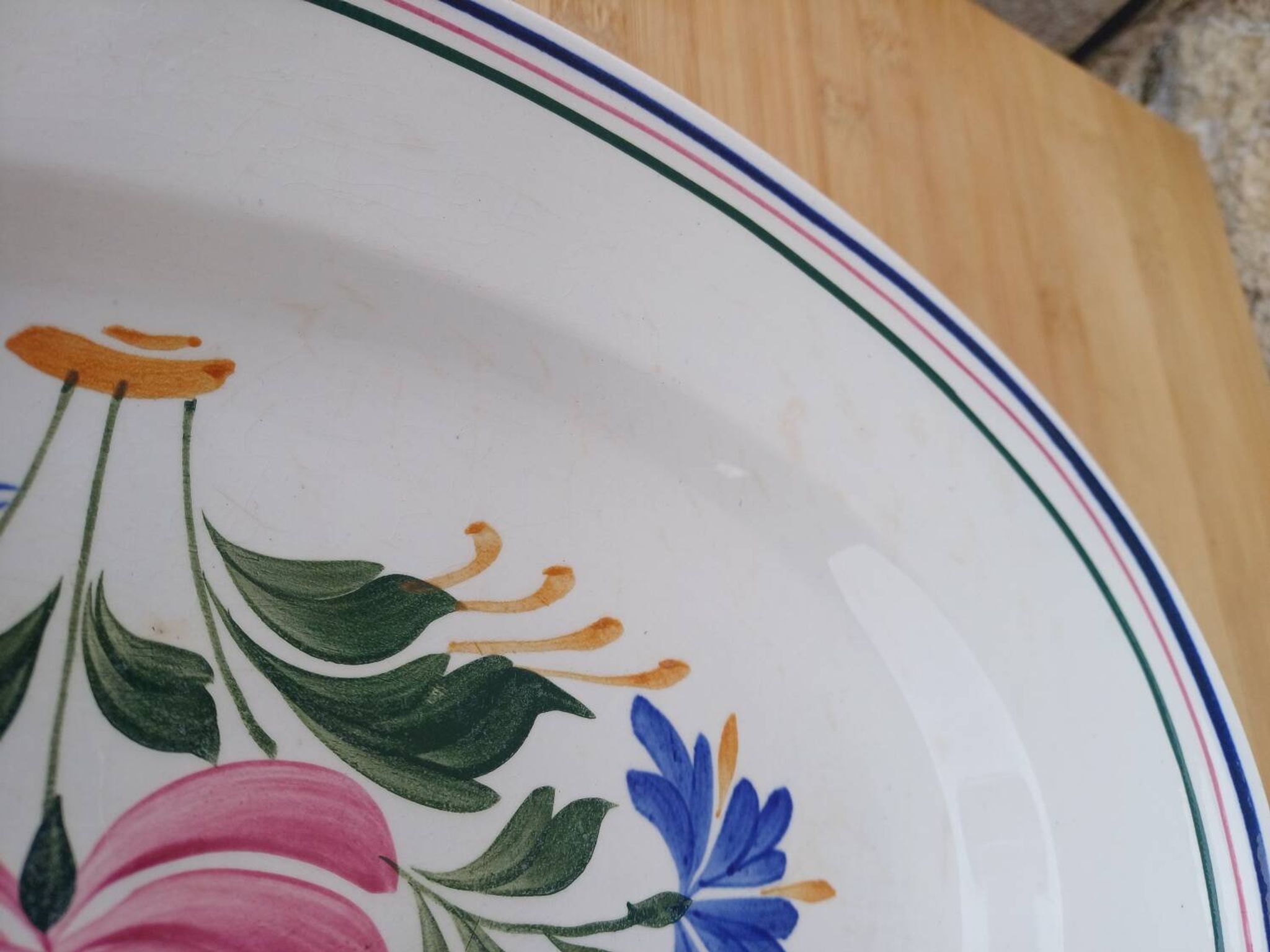 Assiette de service ovale saint amand