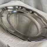 Silver-plated metal tray in the Wiskemann style, Louis XV.