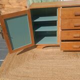 Vintage wooden buffet refurbished – 1 door and 4 drawers