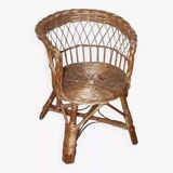1960s wicker children's armchair