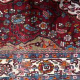 Handmade vintage Persian style Mahal rug 142cm x 204cm 1950s