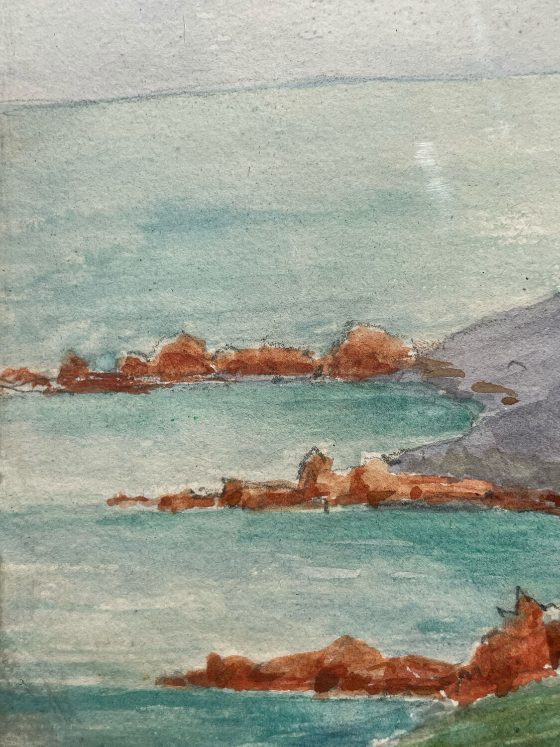 Painting painting watercolor marine early twentieth century