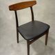 Paire de chaise Henning Kjaernulf pour Bruno Hansen, Danemark, 1960