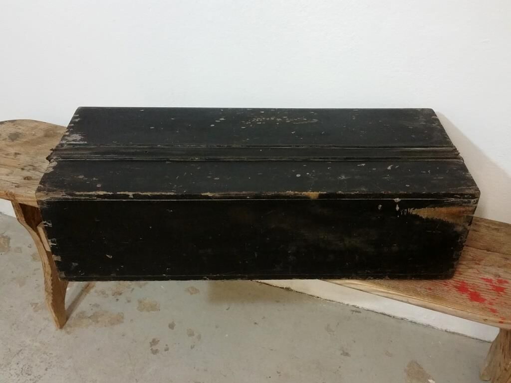 Old travel trunk