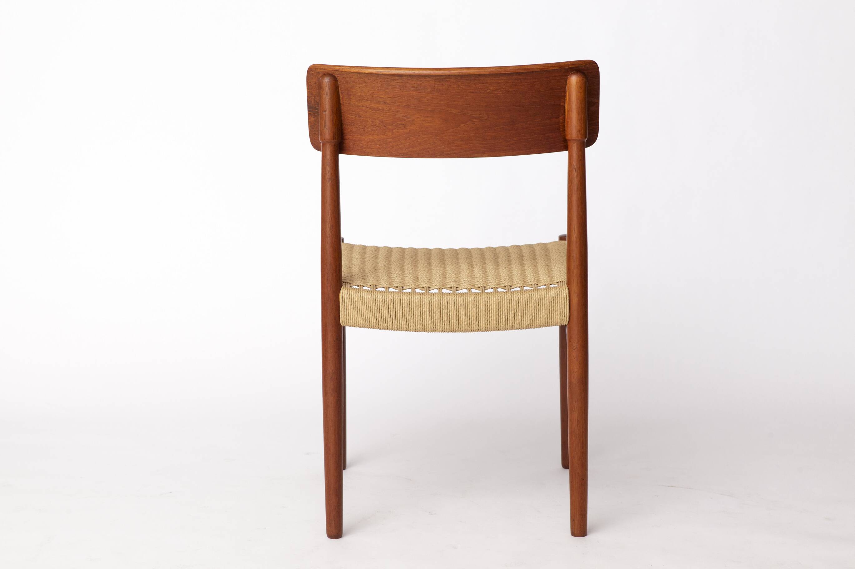 1960s Danish Dining Chair – Teak Wood Frame with Danish Cord Seat – Vintage