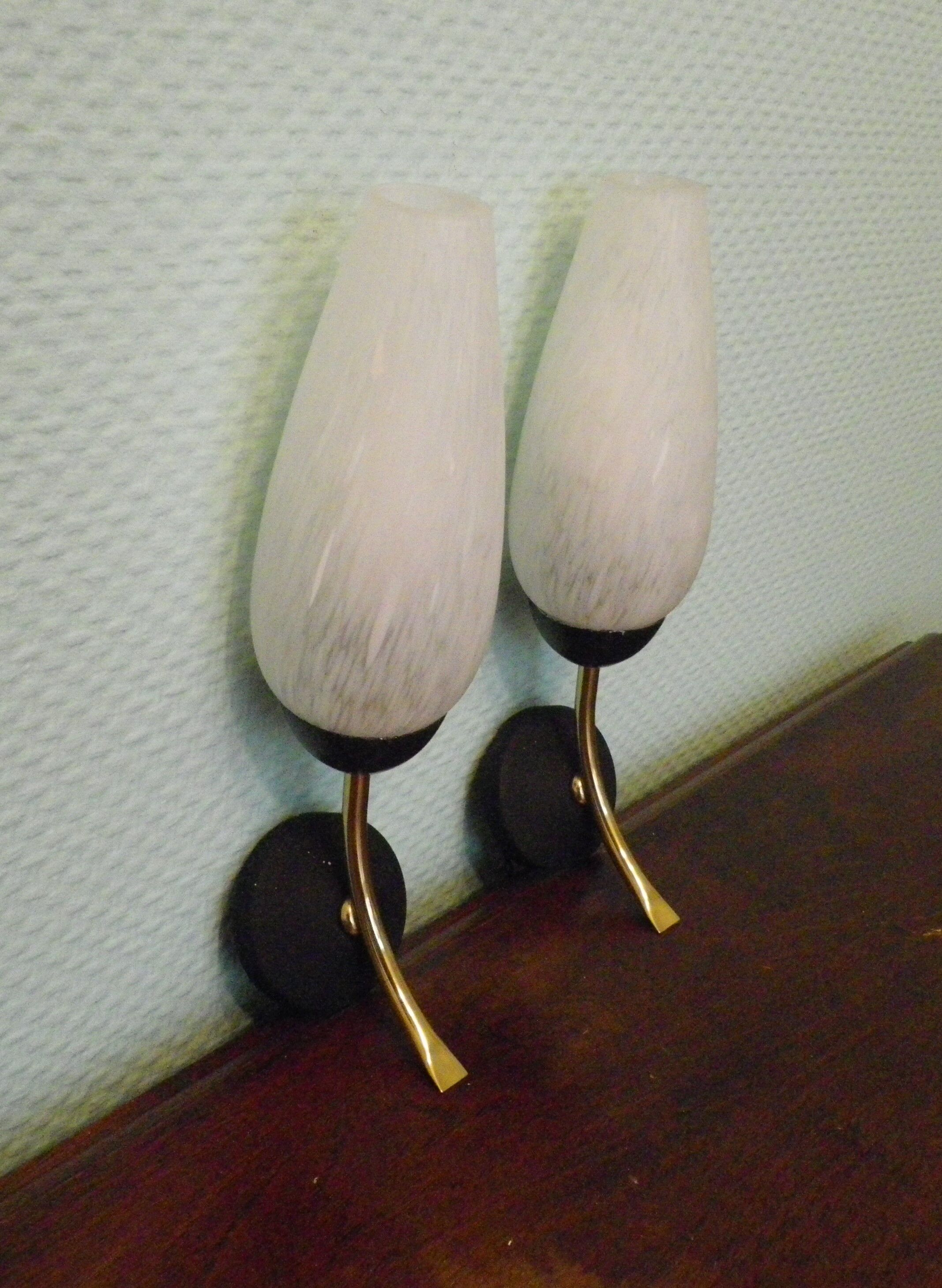 Two wall lights - 60s/70s