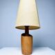 Model 2020 Cylindrical Desk Lamp In Wood By Markslojd Ab, Sweden 1960S