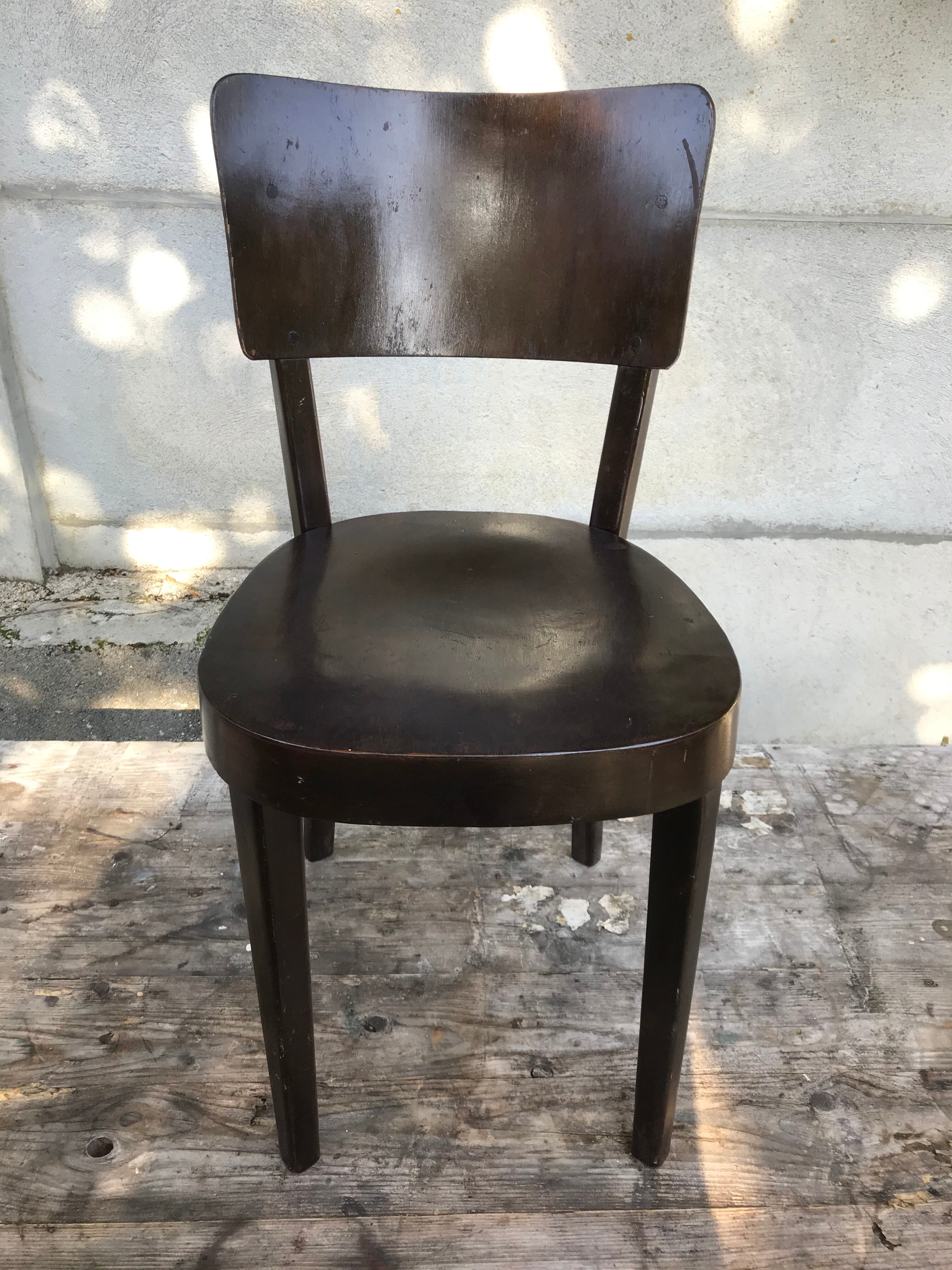 Old Dark Wood Vintage 50s