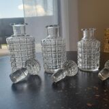 Textured glass perfume bottles
