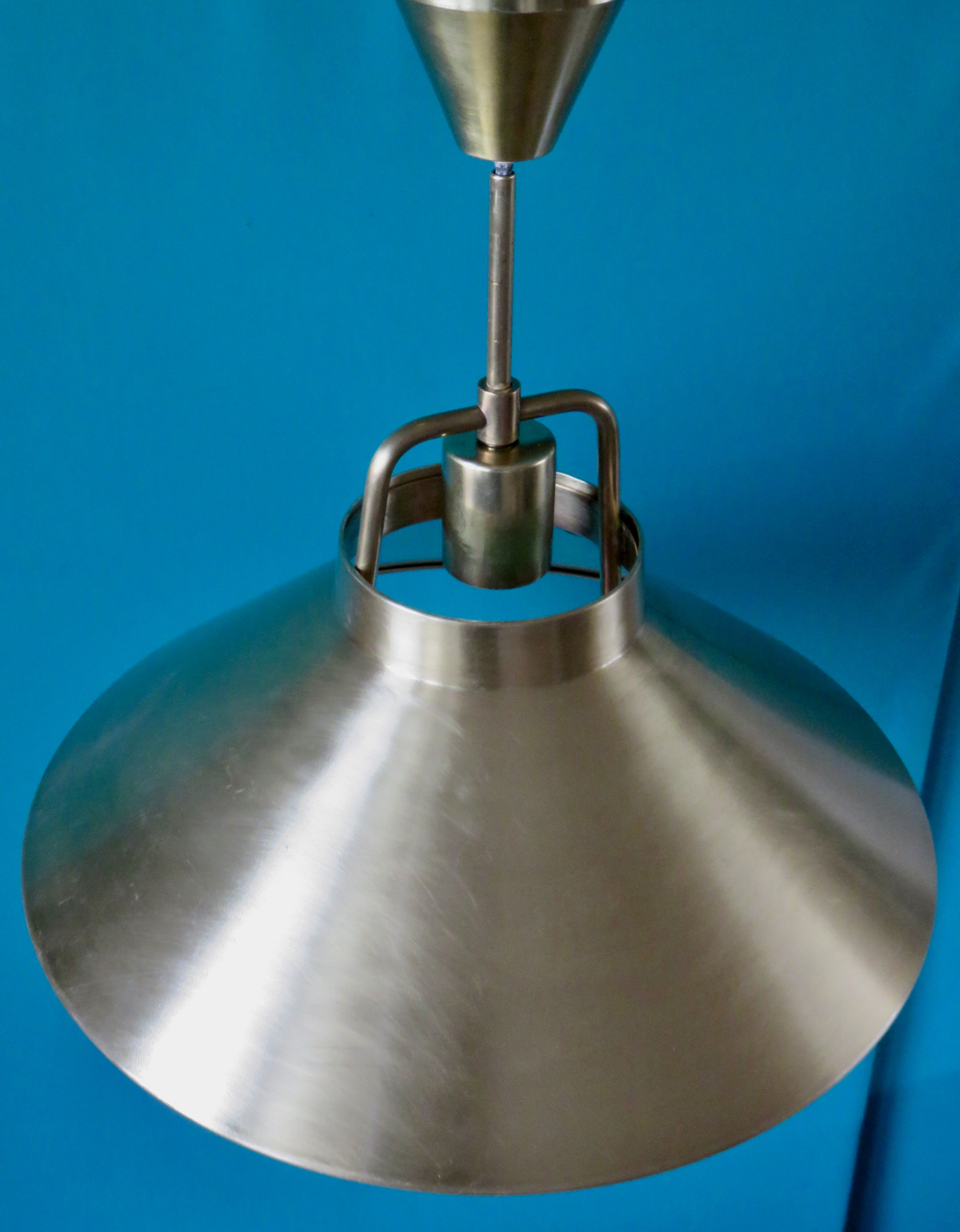 Brass pendant light by Frits Schlegel for LYFA Denmark 1967