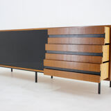 1970's Mahogany & Glass Commode, Czechoslovakia
