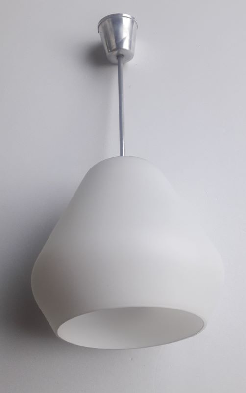 Lustre work Italian glass opalin white