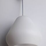 Lustre work Italian glass opalin white