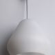 Italian opaline white glass chandelier