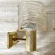 Set of 4 60s wall lights in champagne-colored resin