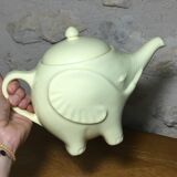 Elephant teapot Sainte Radegonde France Vintage