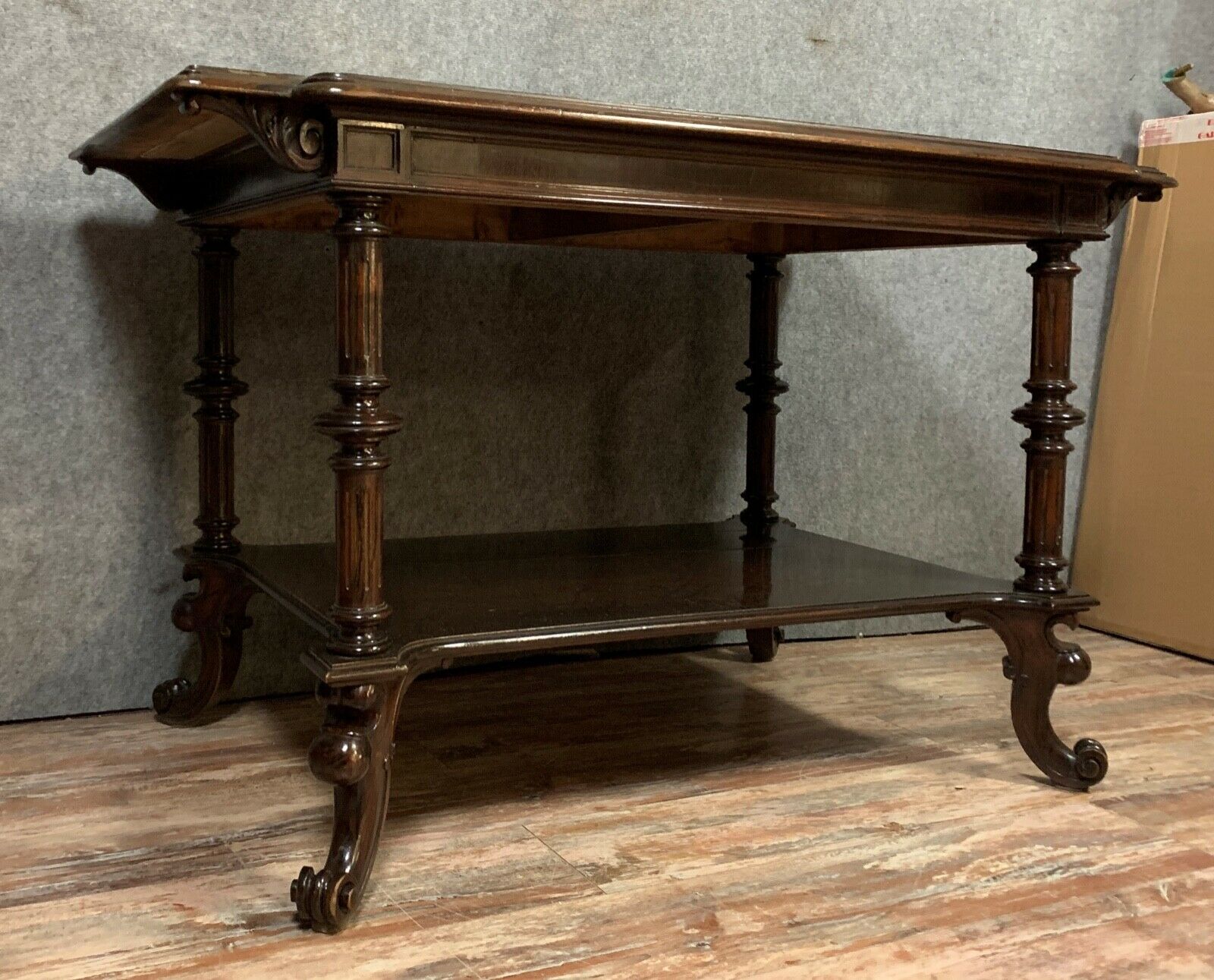 Table office Transition ( Louis XV-Louis XVI ) in mahogany around 1850