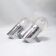 Pair of Italian chrome wall lights, 1960s