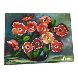 Tableau bouquet de fleurs - toile