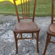 Paire de chaises de bistrot bois