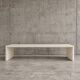 Weighty wooden bench / Width 185 cm / 1980s