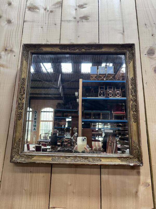 Miroir carré époque restauration