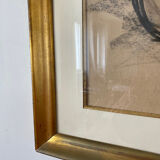 Framed charcoal drawing by Janie Michels