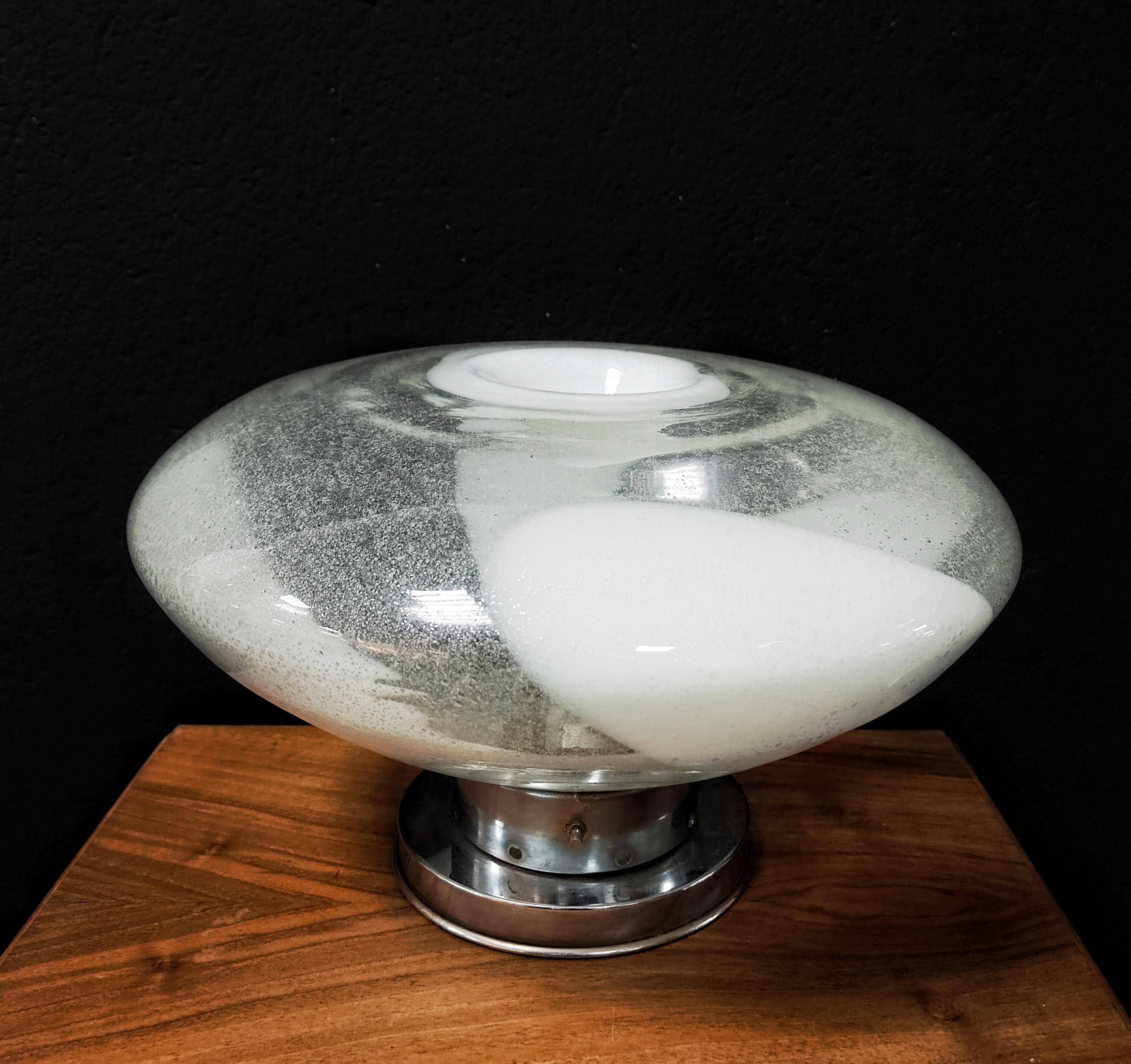 Murano glass table lamp by Carlo Nason, 1970s