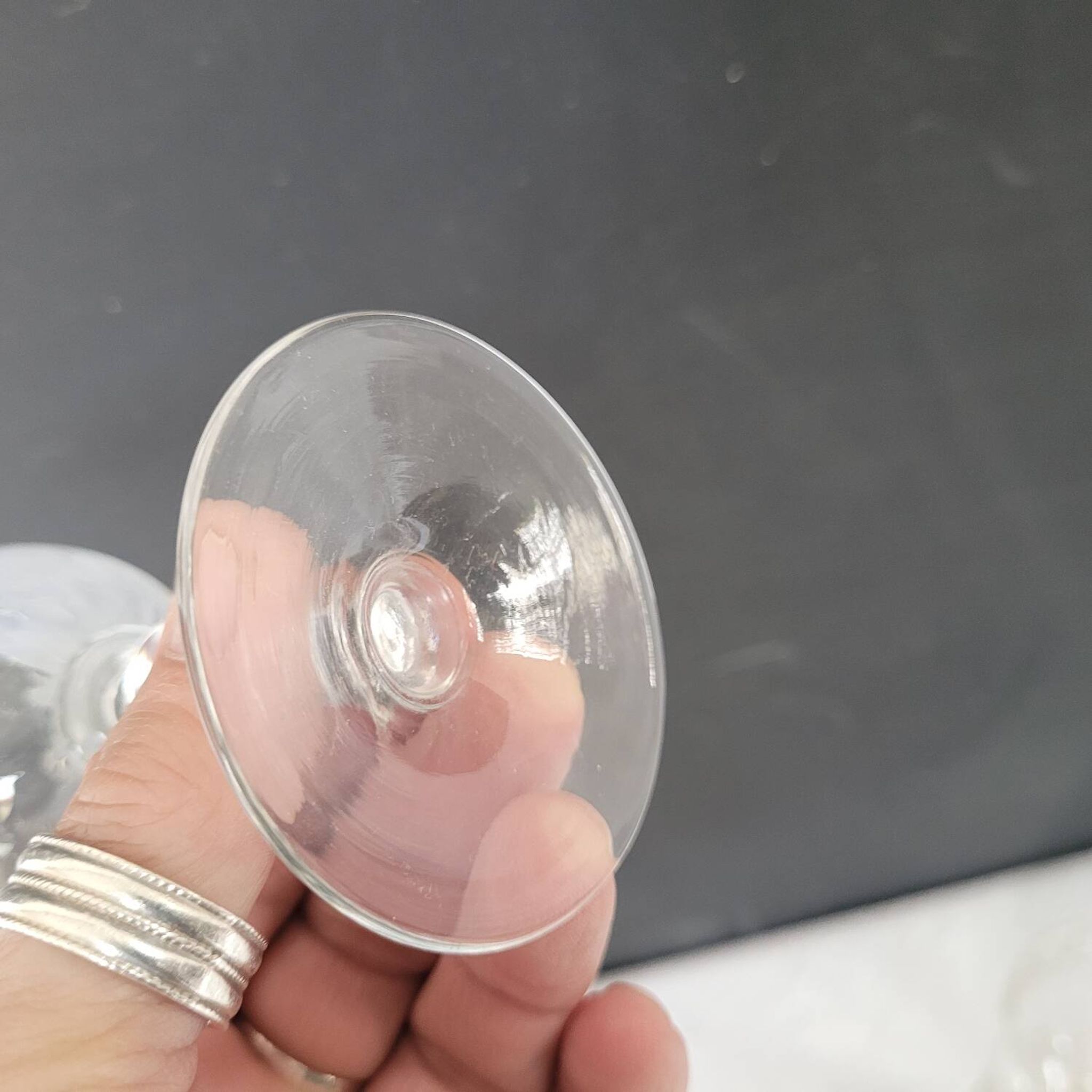 Verres à apéritif gravés soufflés – fin XIXᵉ / début XXᵉ siècle