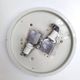 Pair of Round Murano Glass Ceiling Lights or Sconces, Italy