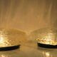2 Glass ceiling lights, vintage, Germany